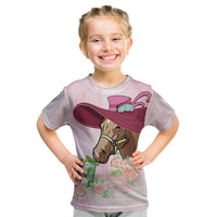 Kentucky Horse Racing Kid T Shirt Derby Mint Julep With Roses - Wonder Print Shop