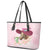 Kentucky Horse Racing Leather Tote Bag Derby Mint Julep With Roses - Wonder Print Shop