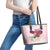 Kentucky Horse Racing Leather Tote Bag Derby Mint Julep With Roses - Wonder Print Shop