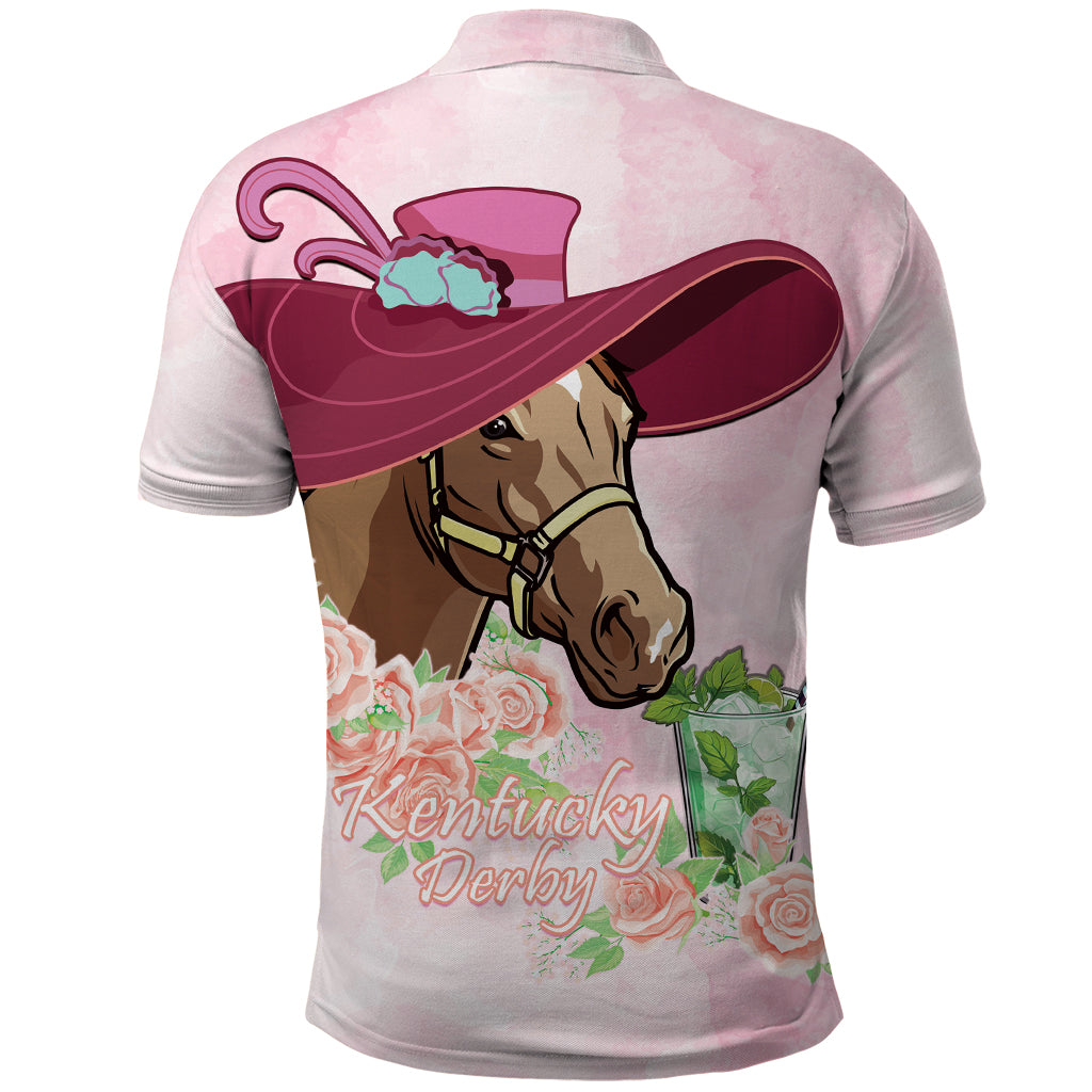 Kentucky Horse Racing Polo Shirt Derby Mint Julep With Roses - Wonder Print Shop