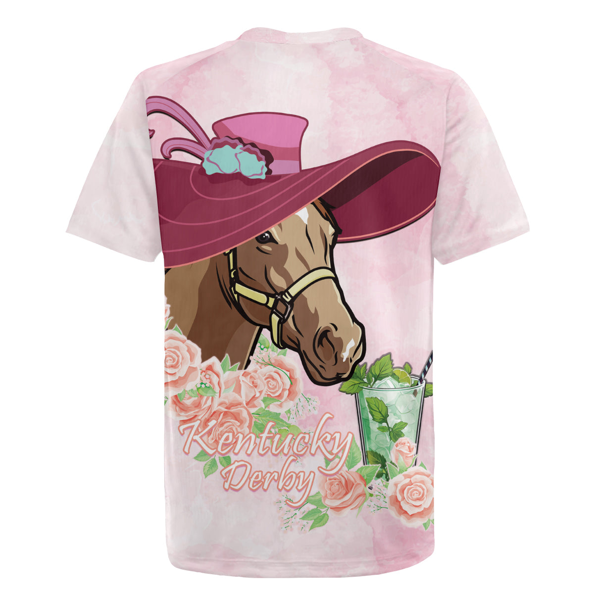Kentucky Horse Racing Rugby Jersey Derby Mint Julep With Roses - Wonder Print Shop