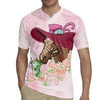 Kentucky Horse Racing Rugby Jersey Derby Mint Julep With Roses - Wonder Print Shop