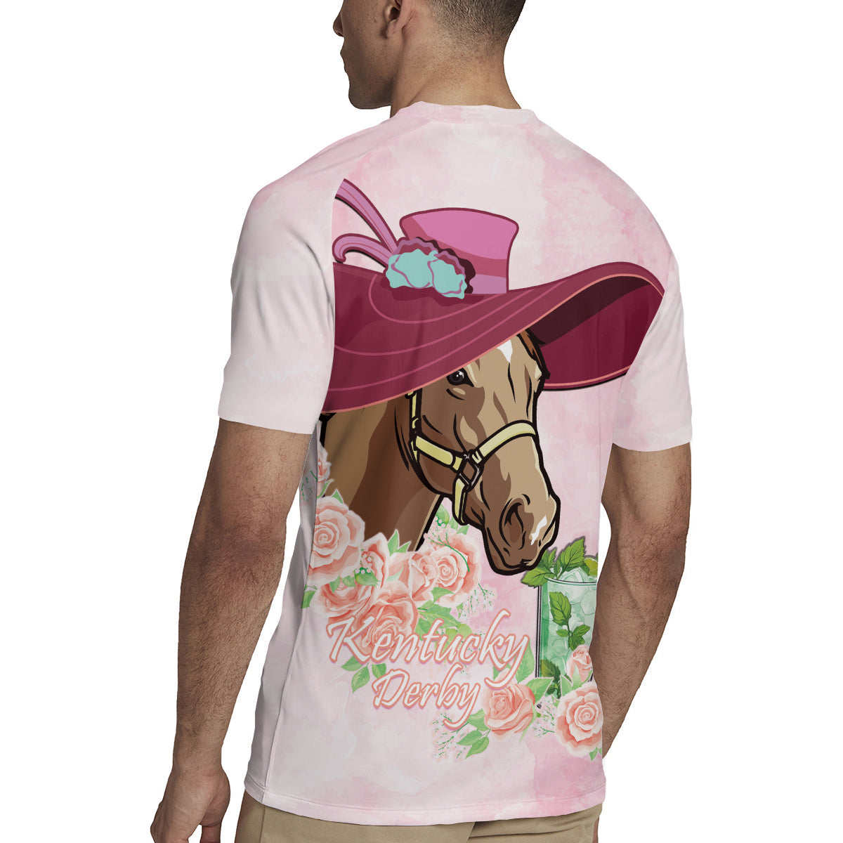 Kentucky Horse Racing Rugby Jersey Derby Mint Julep With Roses - Wonder Print Shop
