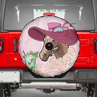 Kentucky Horse Racing Spare Tire Cover Derby Mint Julep With Roses - Wonder Print Shop