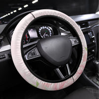 Kentucky Horse Racing Steering Wheel Cover Derby Mint Julep With Roses - Wonder Print Shop