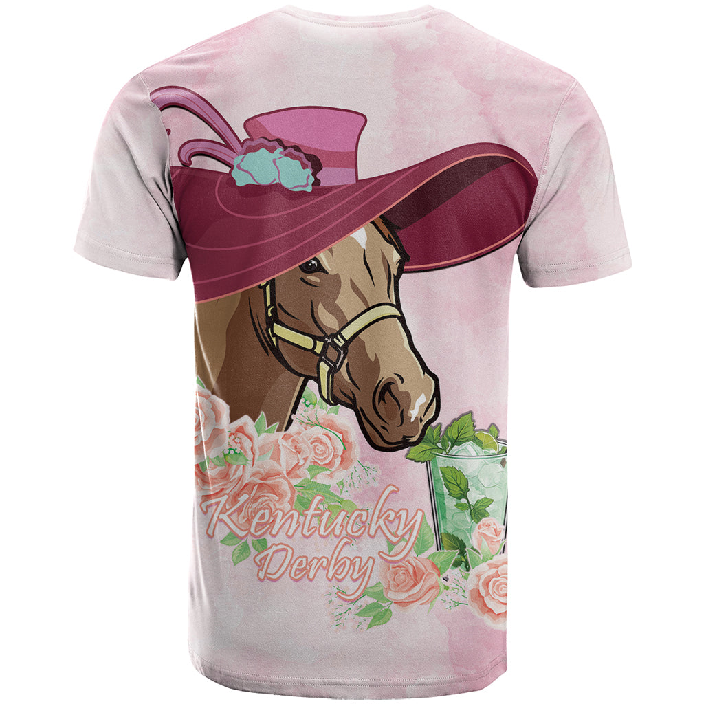 Kentucky Horse Racing T Shirt Derby Mint Julep With Roses - Wonder Print Shop