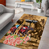 Kentucky Horse Racing Area Rug 151st Anniversary Race For The Roses LT14