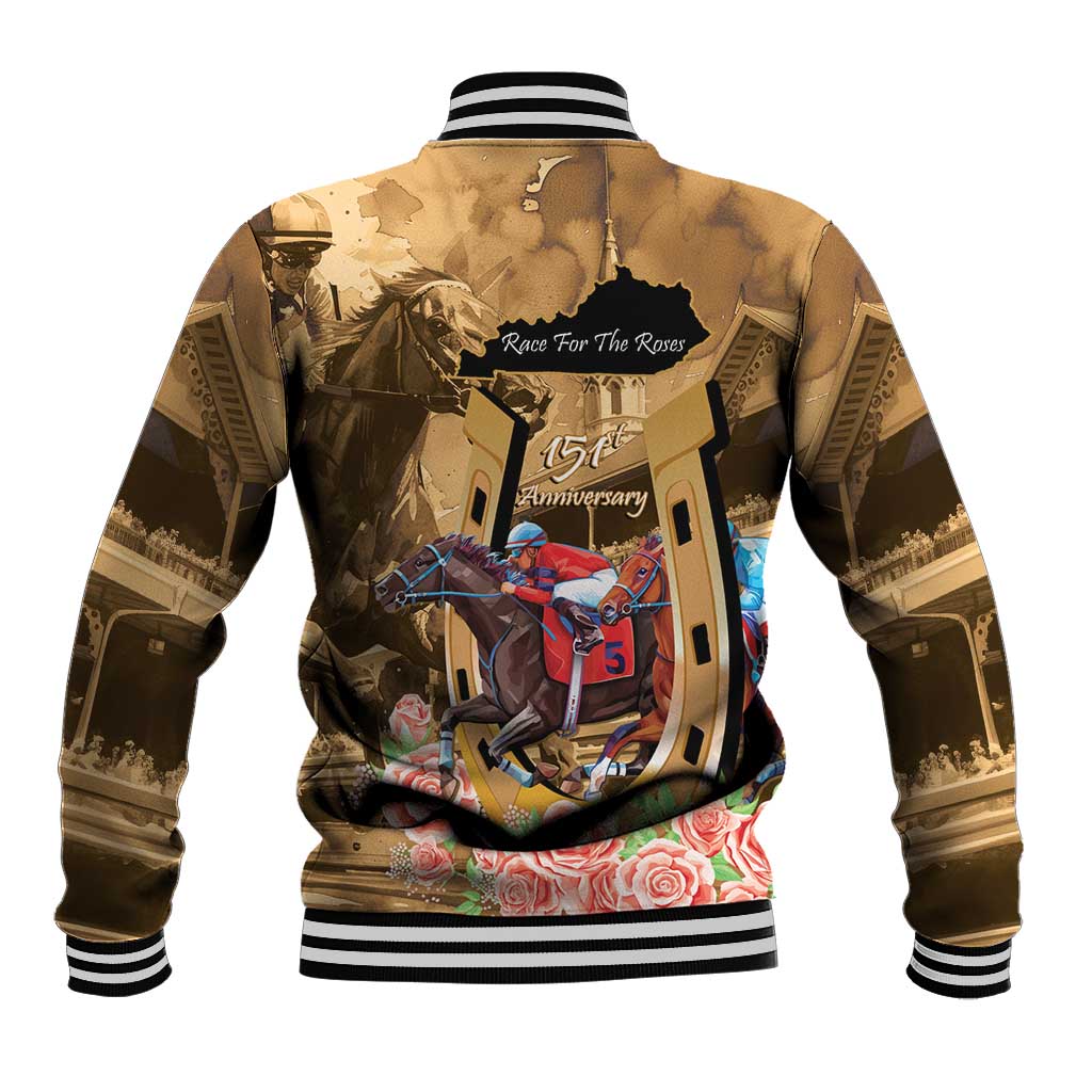 Kentucky Horse Racing Baseball Jacket 151st Anniversary Race For The Roses LT14