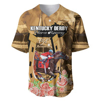 Kentucky Horse Racing Baseball Jersey 151st Anniversary Race For The Roses LT14
