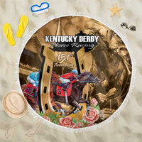 Kentucky Horse Racing Beach Blanket 151st Anniversary Race For The Roses LT14