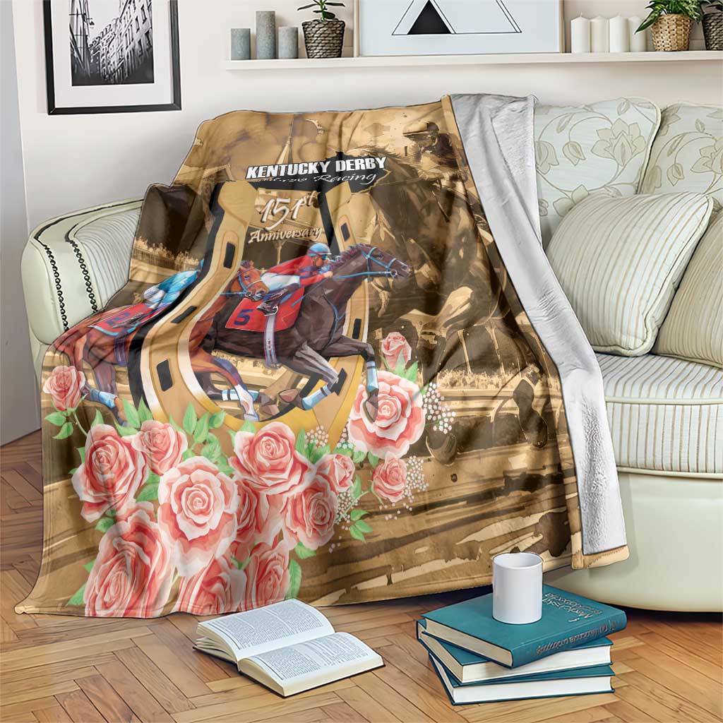 Kentucky Horse Racing Blanket 151st Anniversary Race For The Roses LT14