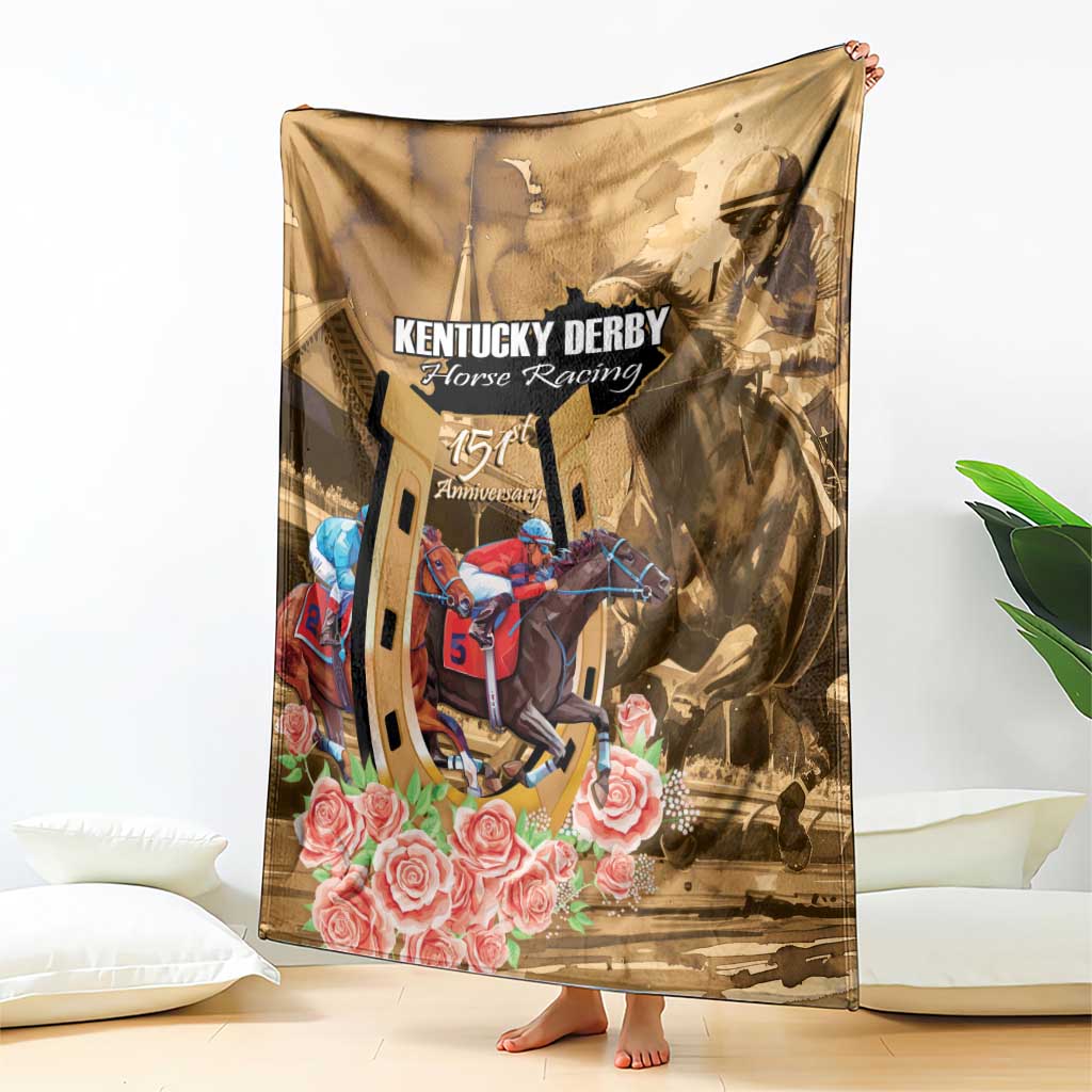 Kentucky Horse Racing Blanket 151st Anniversary Race For The Roses LT14