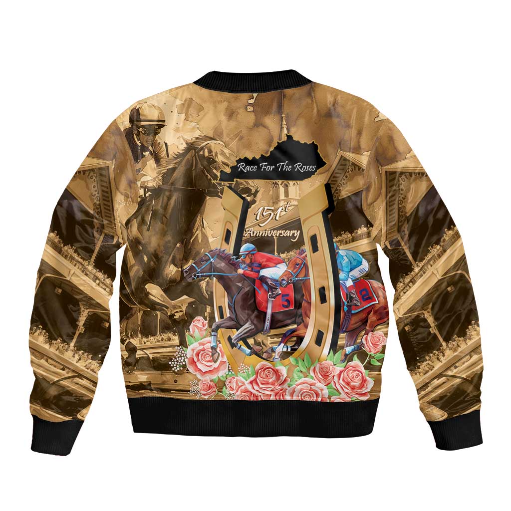 Kentucky Horse Racing Bomber Jacket 151st Anniversary Race For The Roses LT14
