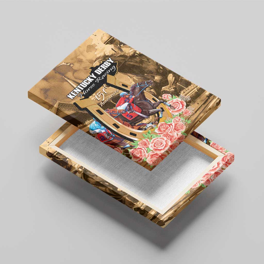 Kentucky Horse Racing Canvas Wall Art 151st Anniversary Race For The Roses LT14