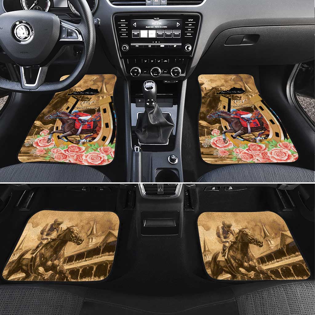 Kentucky Horse Racing Car Mats 151st Anniversary Race For The Roses LT14