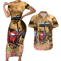 Kentucky Horse Racing Couples Matching Short Sleeve Bodycon Dress and Hawaiian Shirt 151st Anniversary Race For The Roses LT14