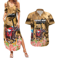 Kentucky Horse Racing Couples Matching Summer Maxi Dress and Hawaiian Shirt 151st Anniversary Race For The Roses LT14
