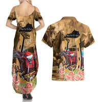 Kentucky Horse Racing Couples Matching Summer Maxi Dress and Hawaiian Shirt 151st Anniversary Race For The Roses LT14