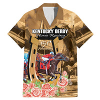 Kentucky Horse Racing Family Matching Mermaid Dress and Hawaiian Shirt 151st Anniversary Race For The Roses LT14
