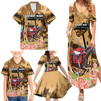 Kentucky Horse Racing Family Matching Summer Maxi Dress and Hawaiian Shirt 151st Anniversary Race For The Roses LT14