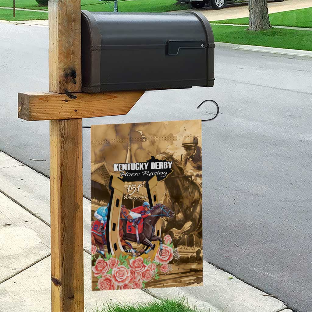 Kentucky Horse Racing Garden Flag 151st Anniversary Race For The Roses LT14