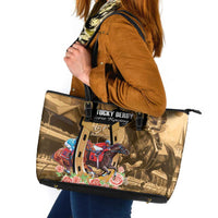 Kentucky Horse Racing Leather Tote Bag 151st Anniversary Race For The Roses LT14