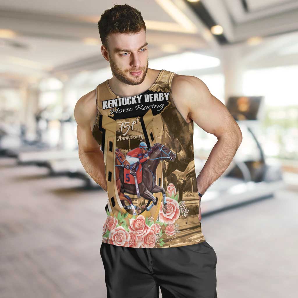 Kentucky Horse Racing Men Tank Top 151st Anniversary Race For The Roses LT14