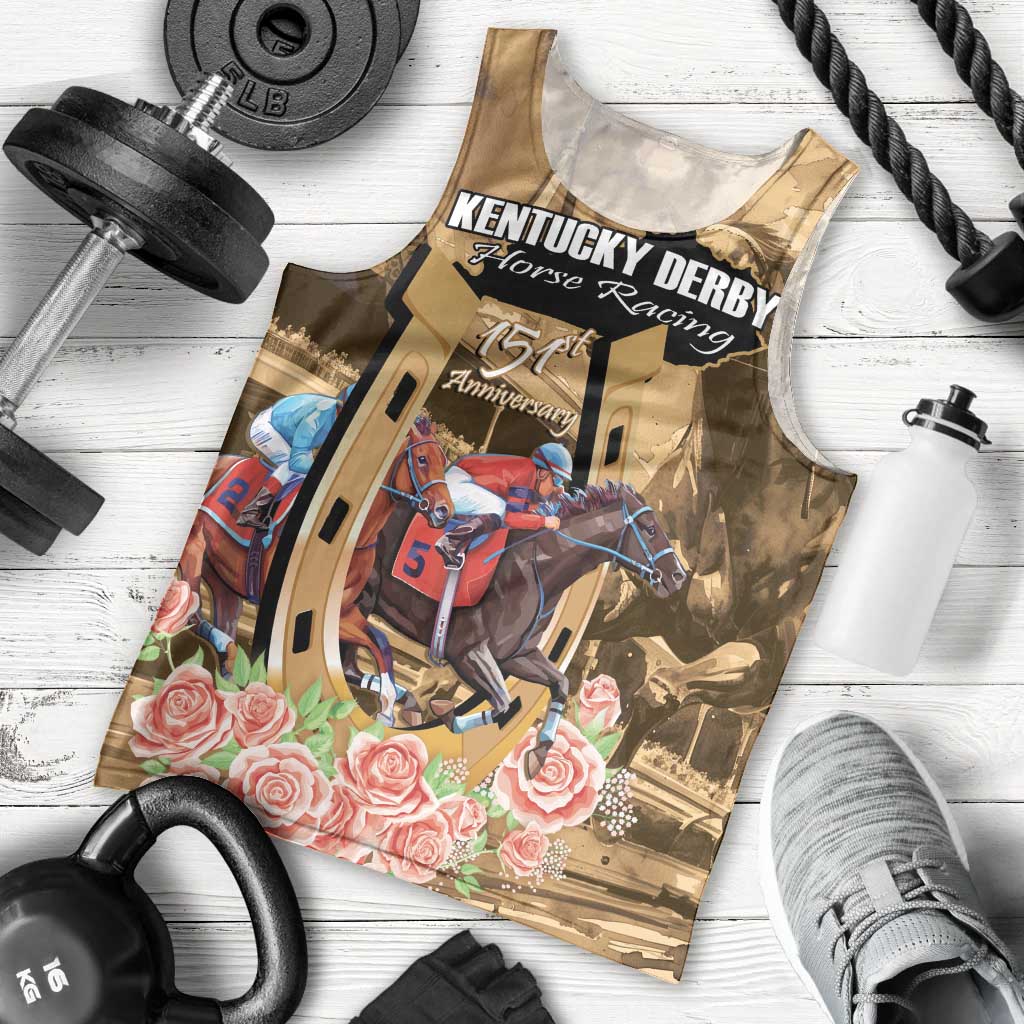 Kentucky Horse Racing Men Tank Top 151st Anniversary Race For The Roses LT14