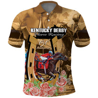 Kentucky Horse Racing Polo Shirt 151st Anniversary Race For The Roses LT14
