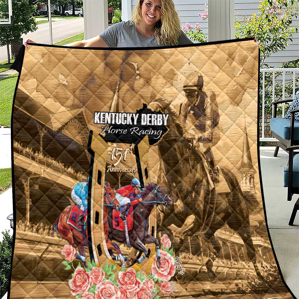 Kentucky Horse Racing Quilt 151st Anniversary Race For The Roses LT14