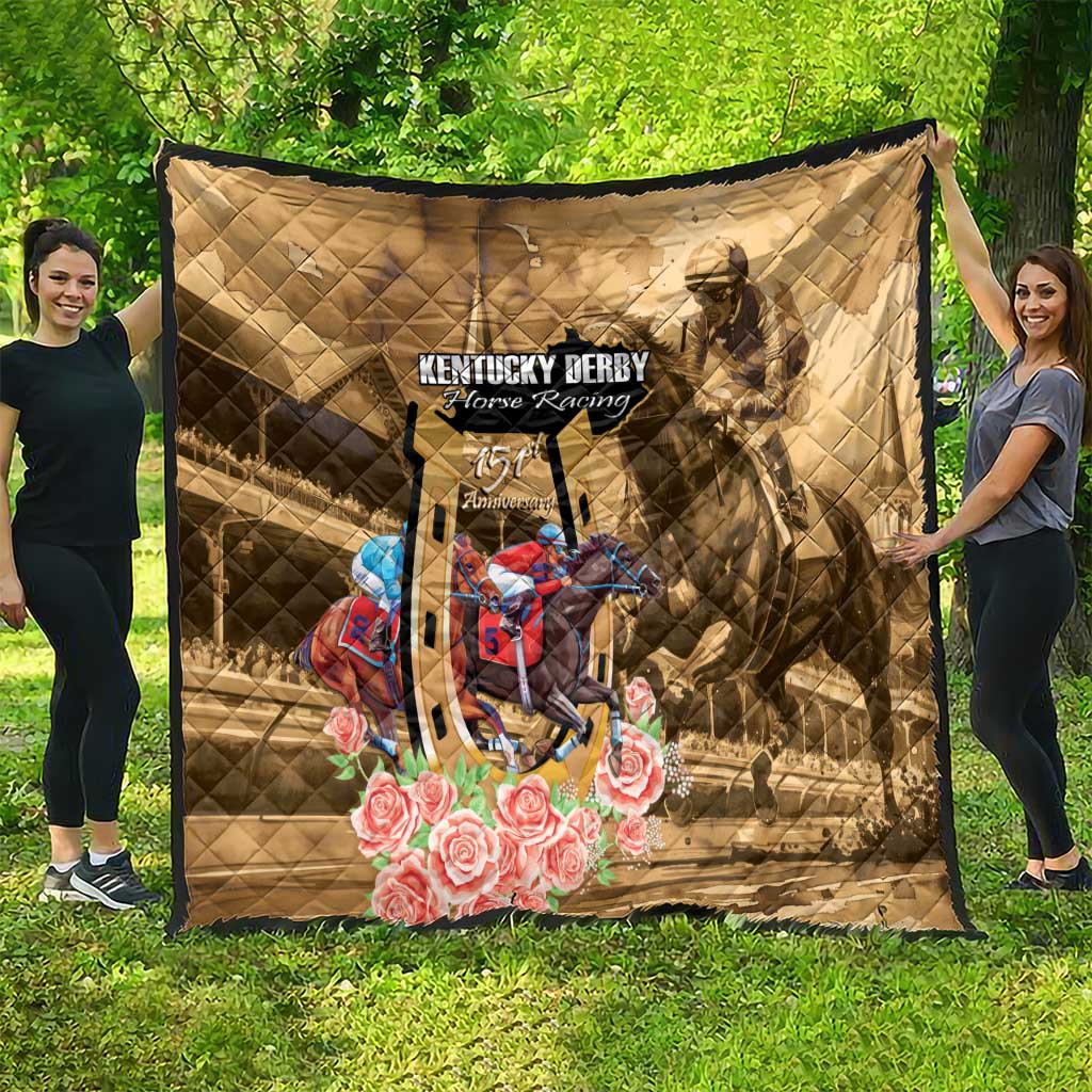Kentucky Horse Racing Quilt 151st Anniversary Race For The Roses LT14