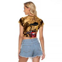 Kentucky Horse Racing Raglan Cropped T Shirt 151st Anniversary Race For The Roses LT14