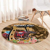 Kentucky Horse Racing Round Carpet 151st Anniversary Race For The Roses LT14