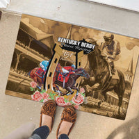 Kentucky Horse Racing Rubber Doormat 151st Anniversary Race For The Roses LT14