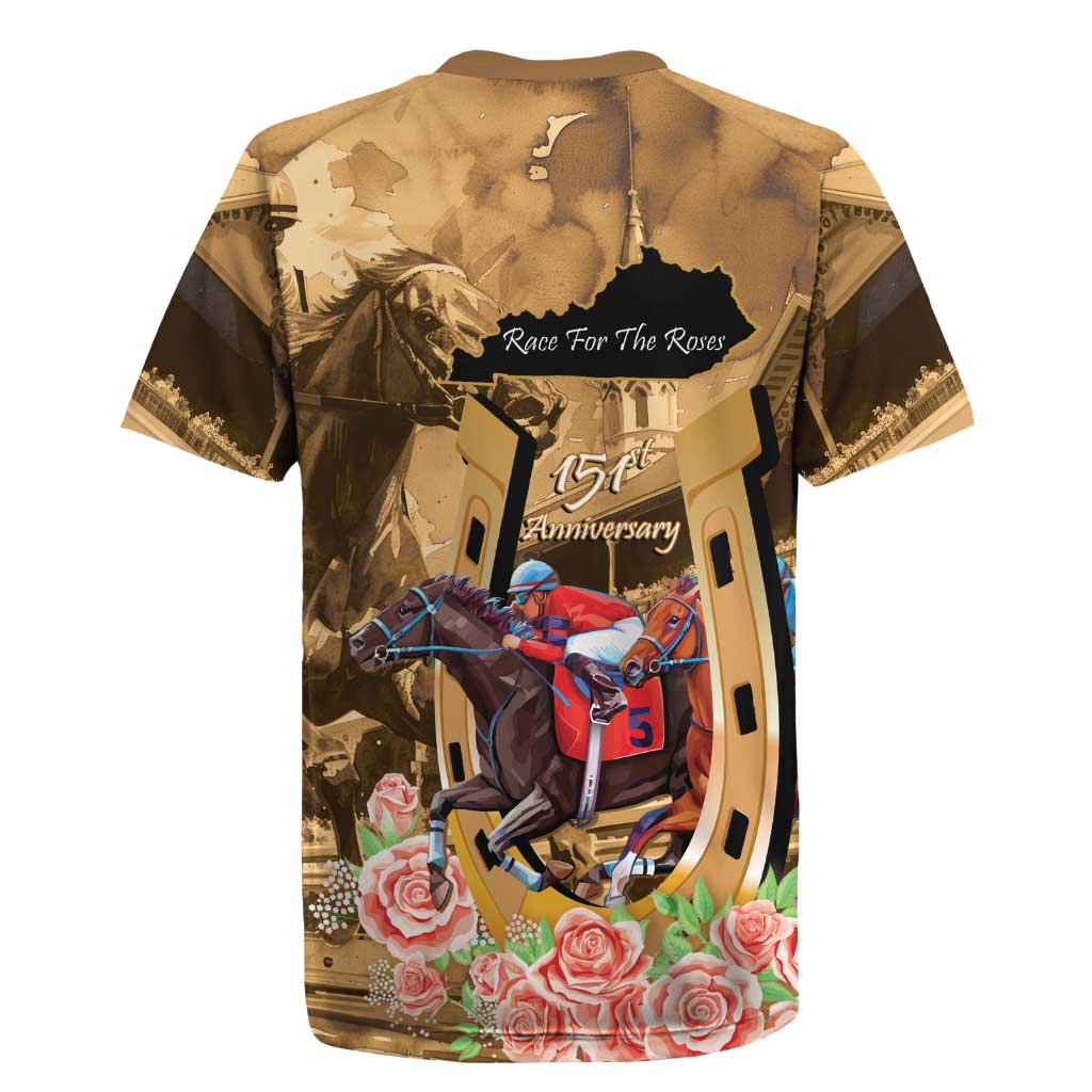 Kentucky Horse Racing Rugby Jersey 151st Anniversary Race For The Roses LT14