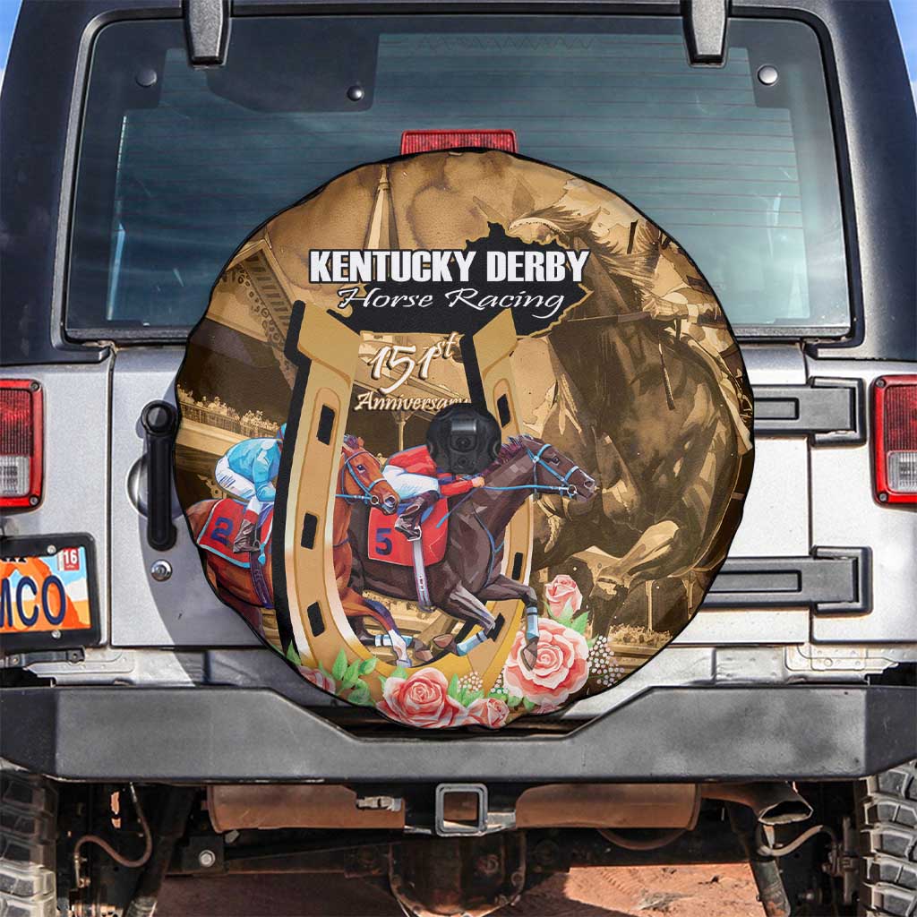 Kentucky Horse Racing Spare Tire Cover 151st Anniversary Race For The Roses LT14
