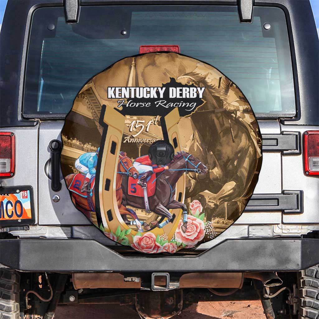 Kentucky Horse Racing Spare Tire Cover 150th Anniversary Race For The Roses