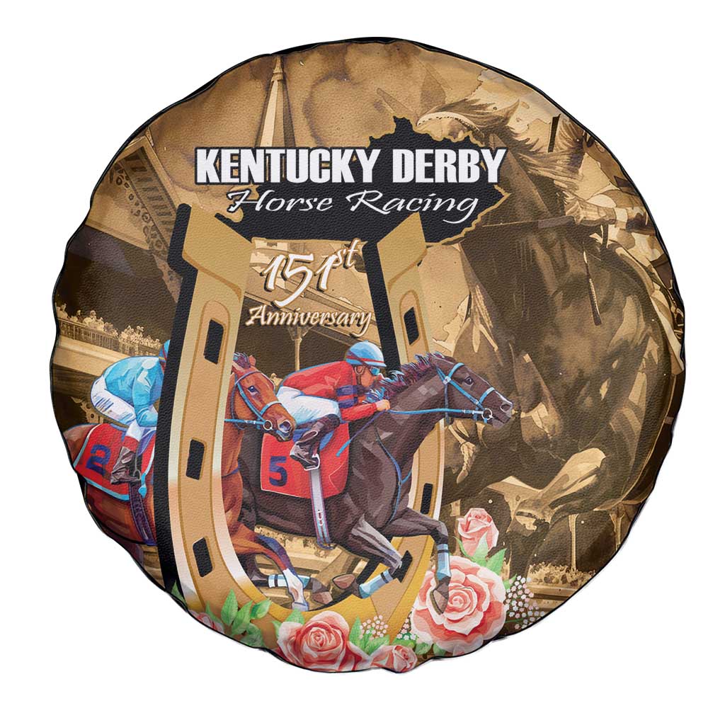 Kentucky Horse Racing Spare Tire Cover 151st Anniversary Race For The Roses LT14