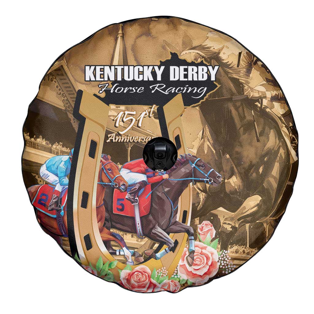 Kentucky Horse Racing Spare Tire Cover 151st Anniversary Race For The Roses LT14