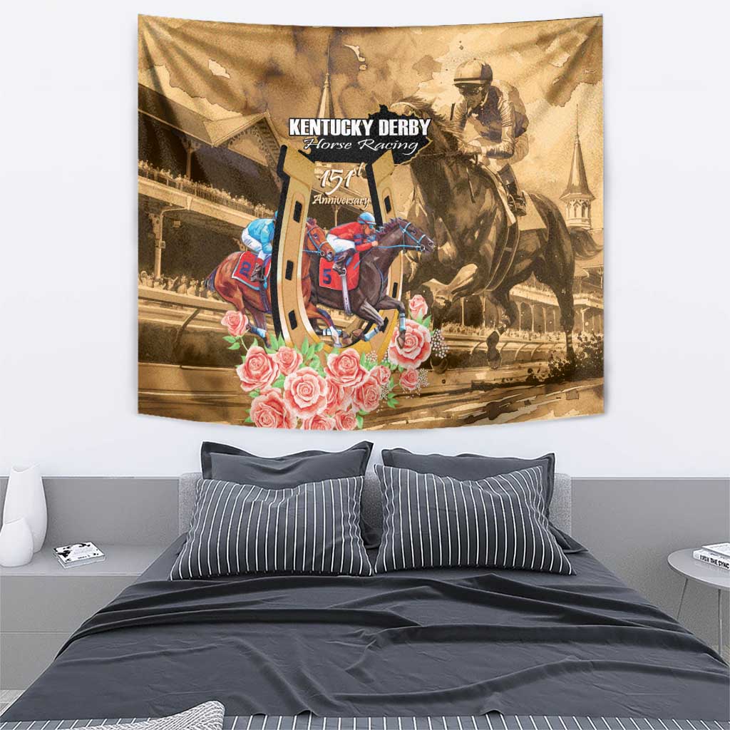 Kentucky Horse Racing Tapestry 151st Anniversary Race For The Roses LT14