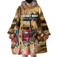 Kentucky Horse Racing Wearable Blanket Hoodie 151st Anniversary Race For The Roses LT14