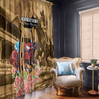 Kentucky Horse Racing Window Curtain 151st Anniversary Race For The Roses LT14