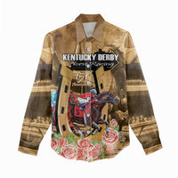 Kentucky Horse Racing Women Casual Shirt 151st Anniversary Race For The Roses LT14