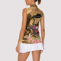 Kentucky Horse Racing Women Sleeveless Polo Shirt 151st Anniversary Race For The Roses LT14
