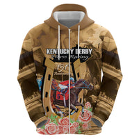 Kentucky Horse Racing Zip Hoodie 151st Anniversary Race For The Roses LT14