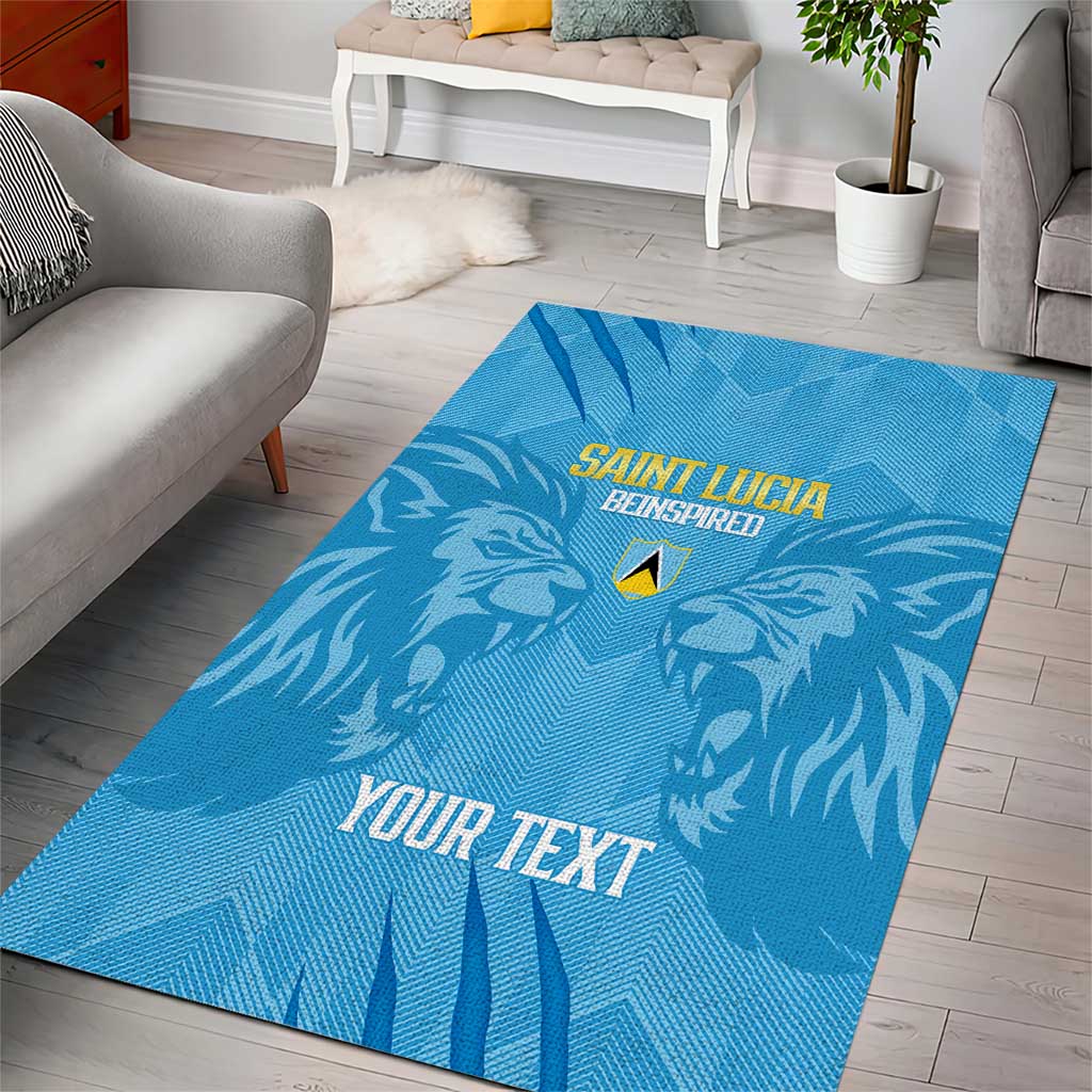 Custom Saint Lucia Cricket Area Rug Go Champions Beinspired