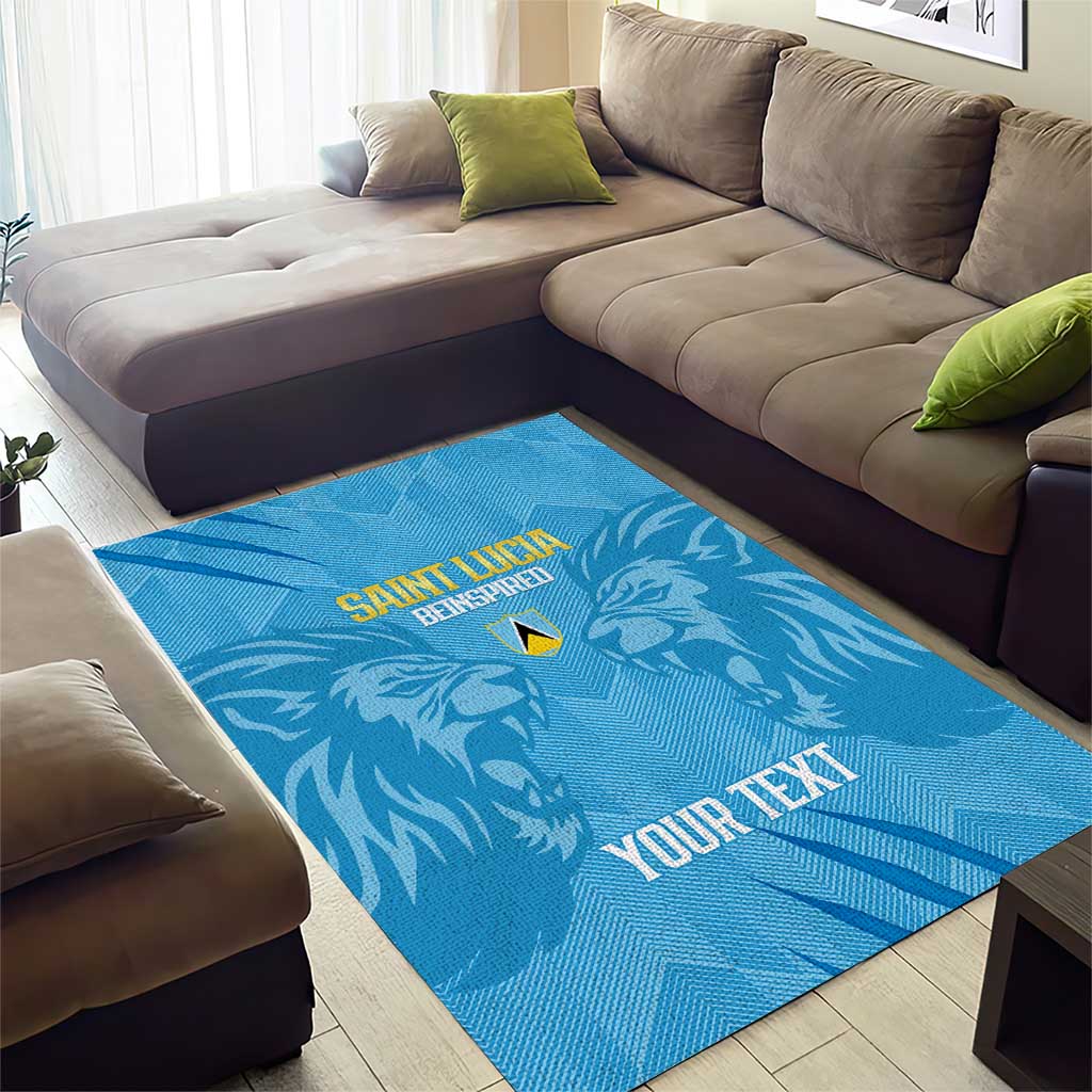Custom Saint Lucia Cricket Area Rug Go Champions Beinspired