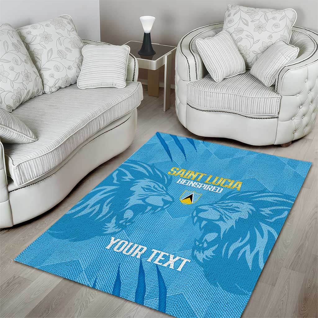 Custom Saint Lucia Cricket Area Rug Go Champions Beinspired