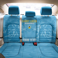 Custom Saint Lucia Cricket Back Car Seat Cover Go Champions Beinspired