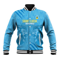 Custom Saint Lucia Cricket Baseball Jacket Go Champions Beinspired
